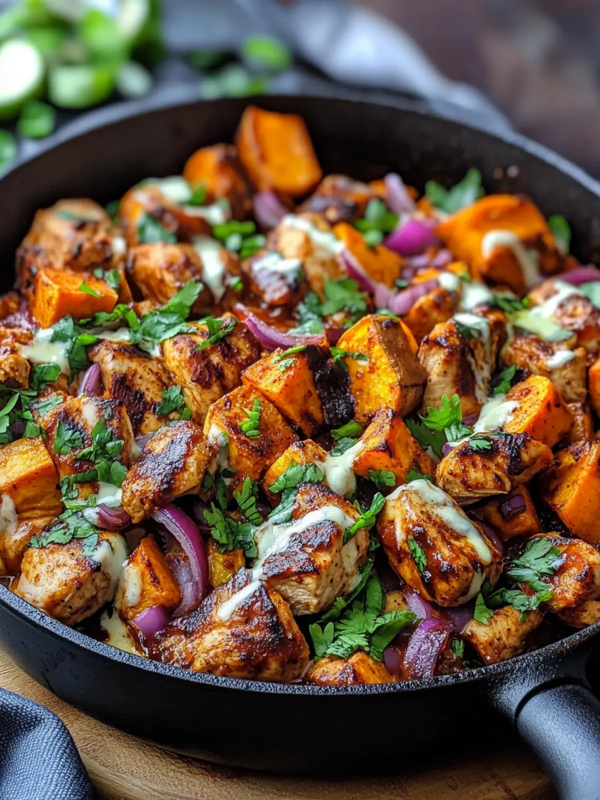 Savory BBQ Chicken Sweet Potato Skillet for Cozy Nights 2 BBQ Chicken Sweet Potato Skillet