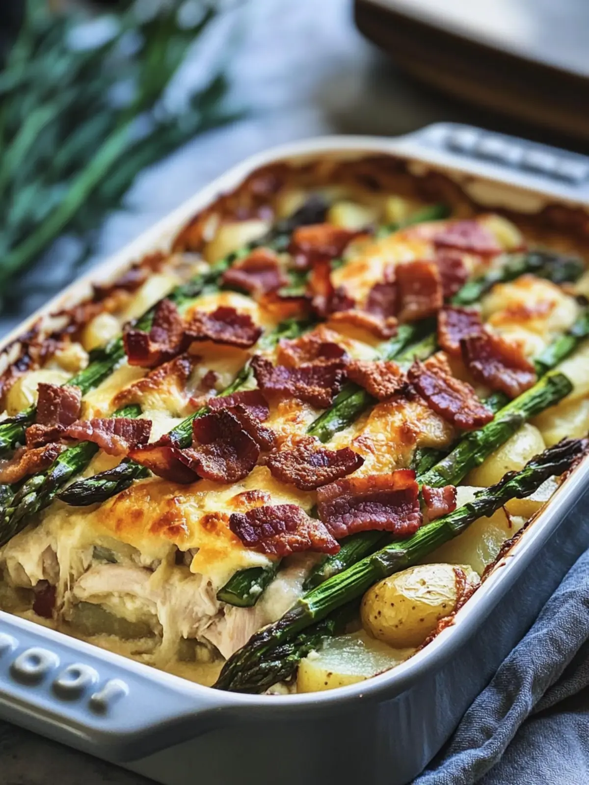 Irresistible Asparagus & Bacon Chicken Potato Casserole Delight 5 Asparagus & Bacon Chicken Potato Casserole