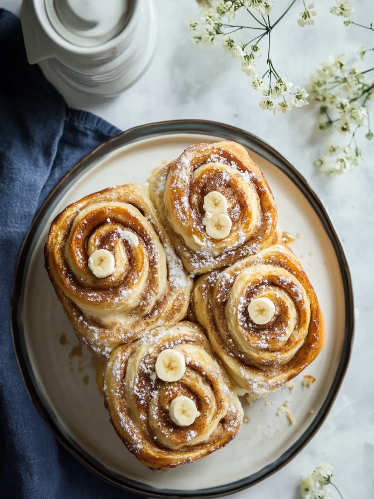 Fluffy Banana Bread Batter Cinnamon Buns That Wow Your Mornings 2 Banana Bread Batter Cinnamon Buns