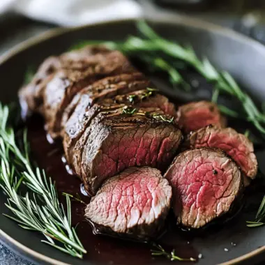 Savory Beef Tenderloin with Lush Red Wine Sauce Delight 10 Beef Tenderloin
