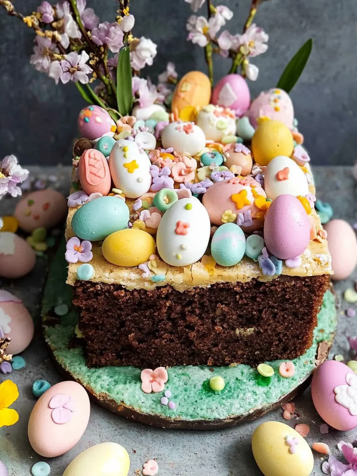 Delightful Easy Easter Cake with Creamy Chocolate Frosting 2 Easy Easter Cake
