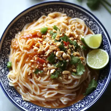Peanut Sauce Rice Noodles: A Flavorful Comfort Dish 9 Peanut Sauce Rice Noodles