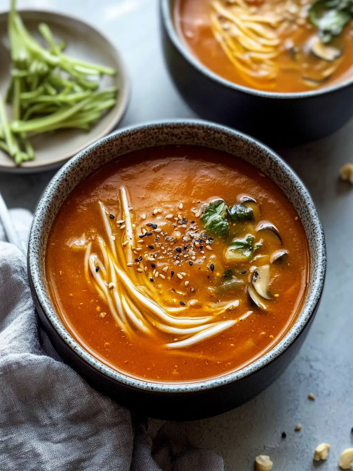 Savory Tomato Enoki Mushroom Soup for Quick Comfort Cooking 5 Tomato Enoki Mushroom Soup