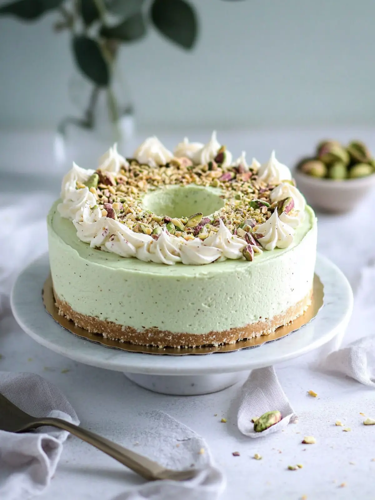 No Bake Pistachio Cheesecake: A Simple Creamy Dream 5 No Bake Pistachio Cheesecake