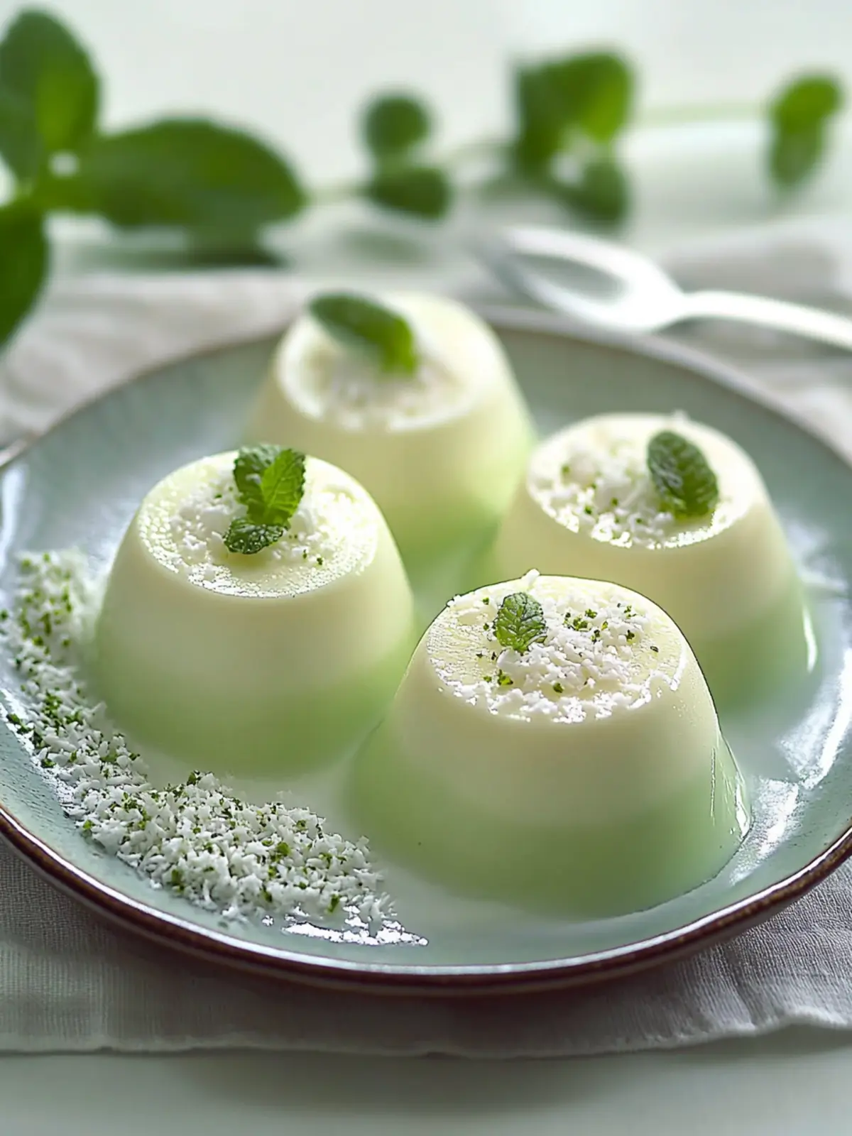 Irresistibly Creamy Pandan Coconut Panna Cotta Delight 5 Creamy Pandan Coconut Panna Cotta