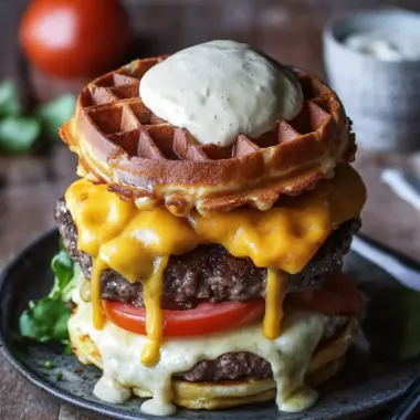 Savor the Gourmet Waffle Burger: A Flavorful Adventure! 10 Gourmet Waffle Burger