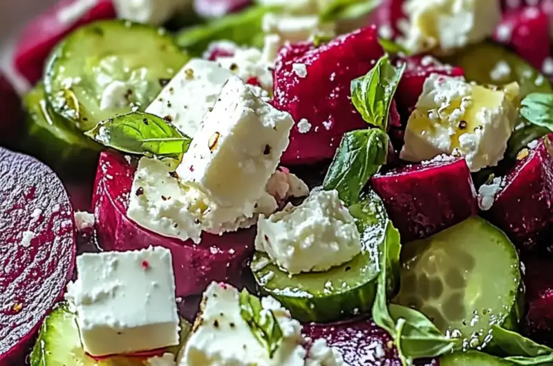 Beet Salad with Feta and Cucumbers