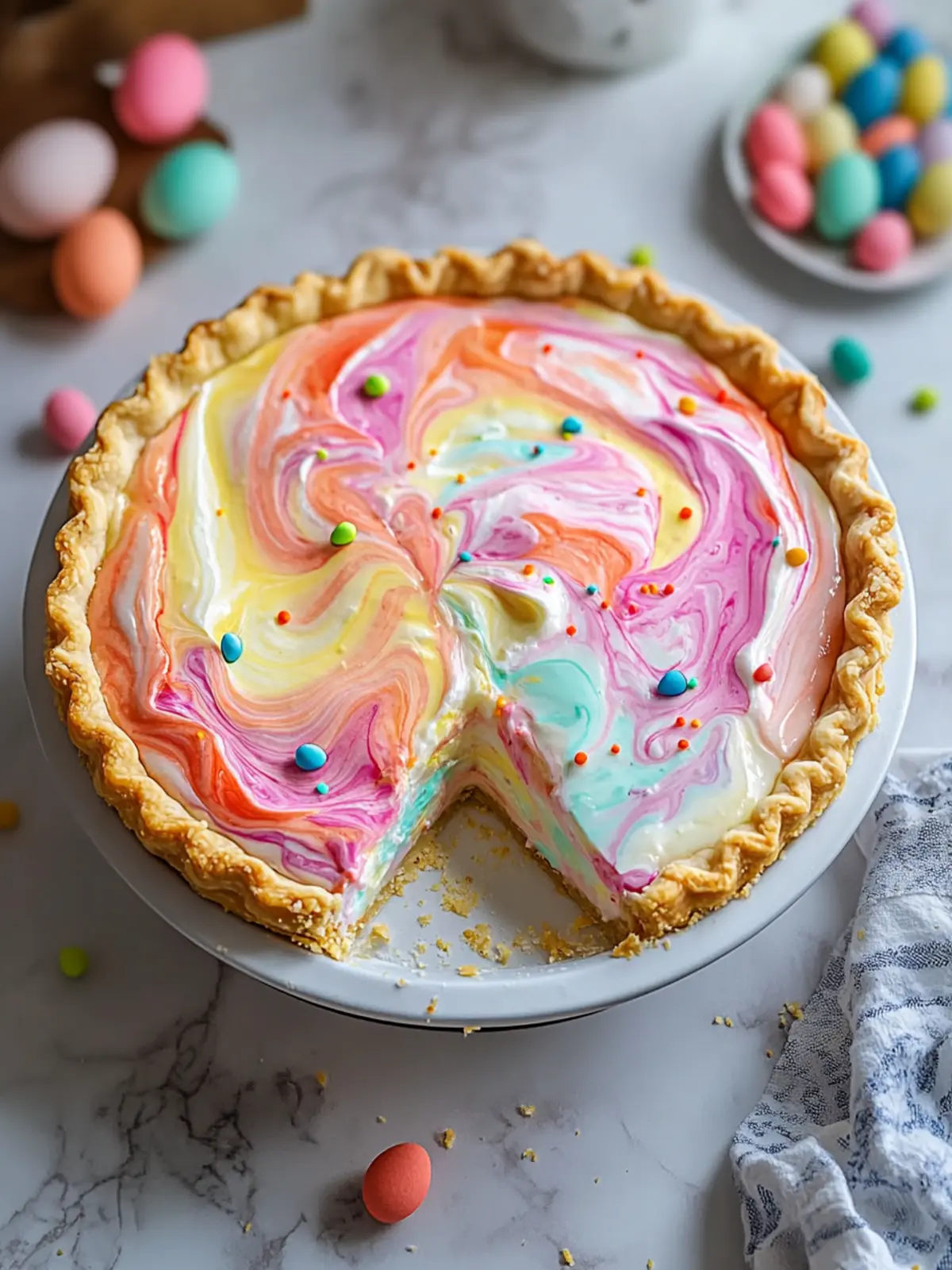 Easter Swirl Pie: A Festive No-Bake Dream for Everyone 3 Easter Swirl Pie