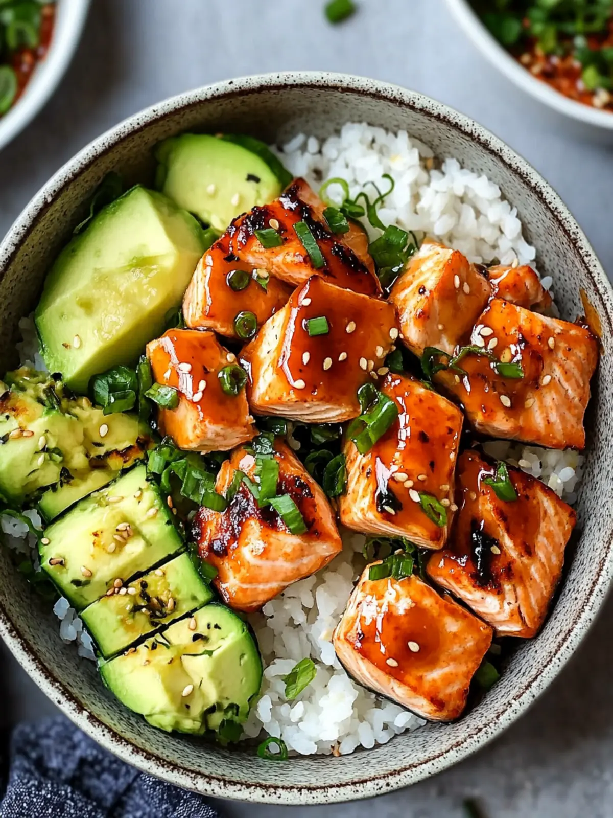 Savory Honey Glazed Salmon Bowl Ready in 30 Minutes 2 Honey Glazed Salmon Bowl
