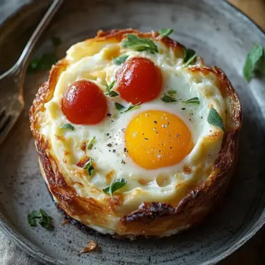 Baked Eggs Napoleon: Luxurious Brunch Made Effortlessly Easy 9 Baked Eggs Napoleon