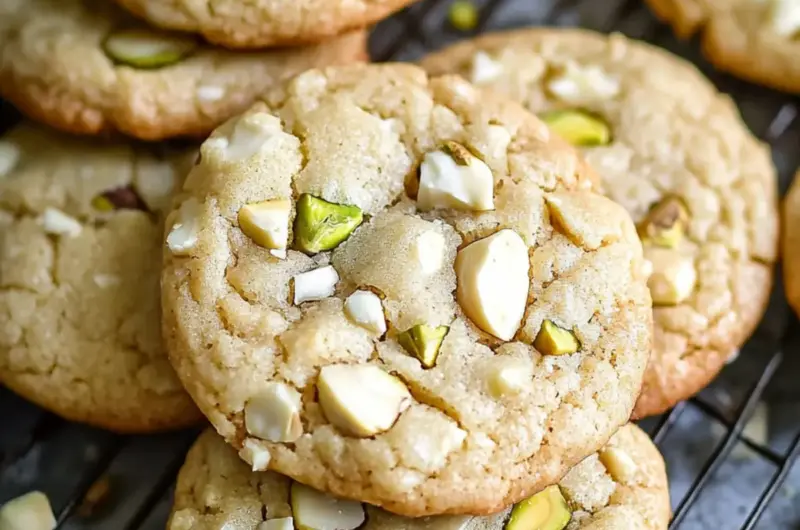 White Chocolate Pistachio Cookies