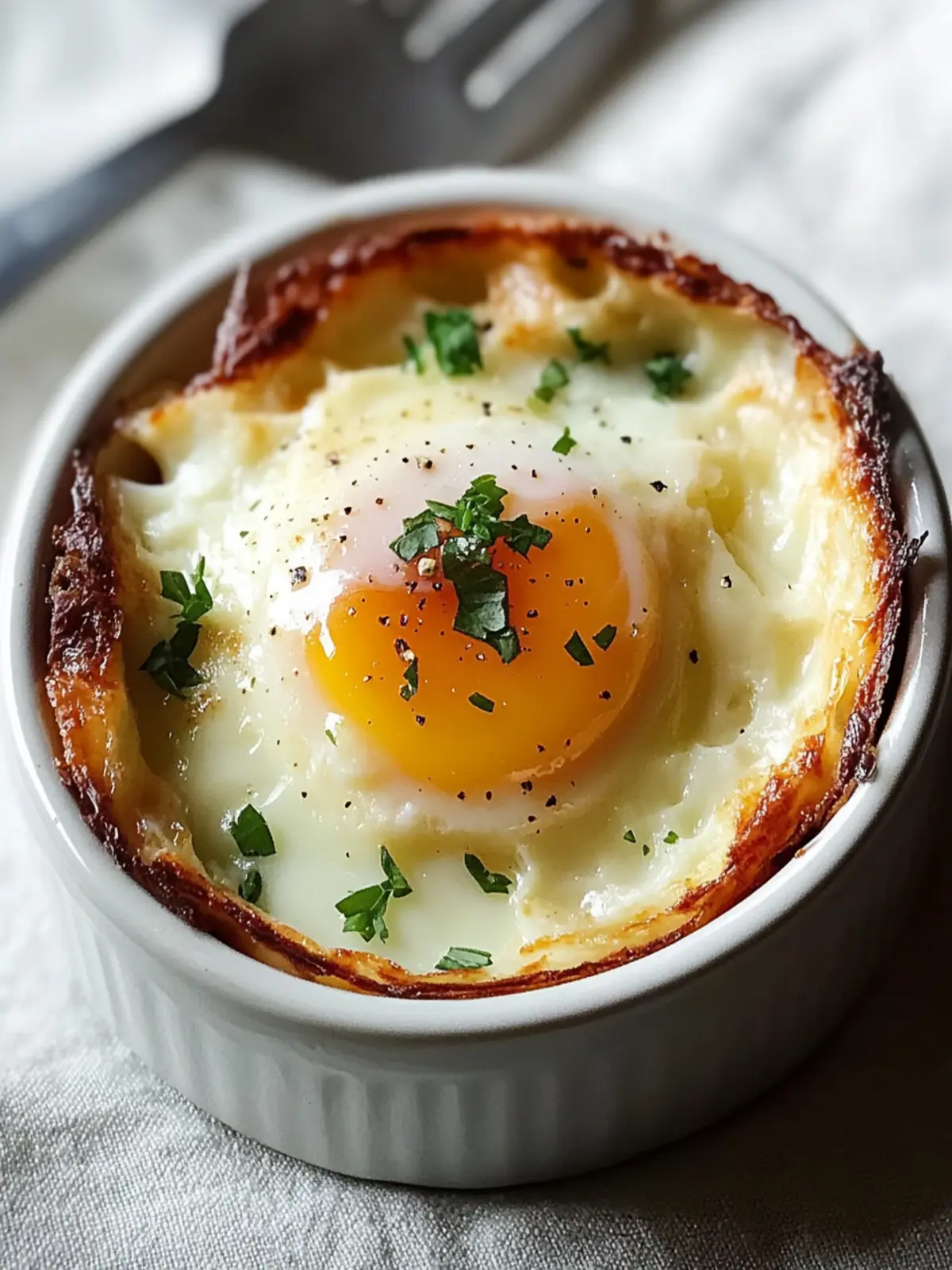 Baked Eggs Napoleon: Luxurious Brunch Made Effortlessly Easy 2 Baked Eggs Napoleon