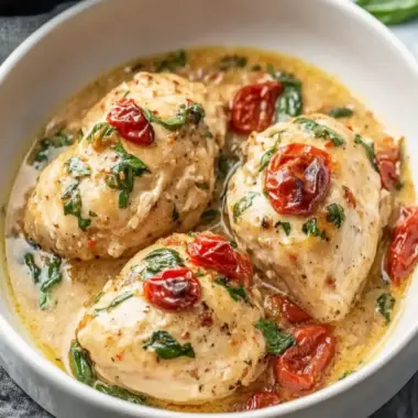 Crockpot Tuscan Chicken: Creamy Comfort for Busy Weeknights 9 Crockpot Tuscan Chicken