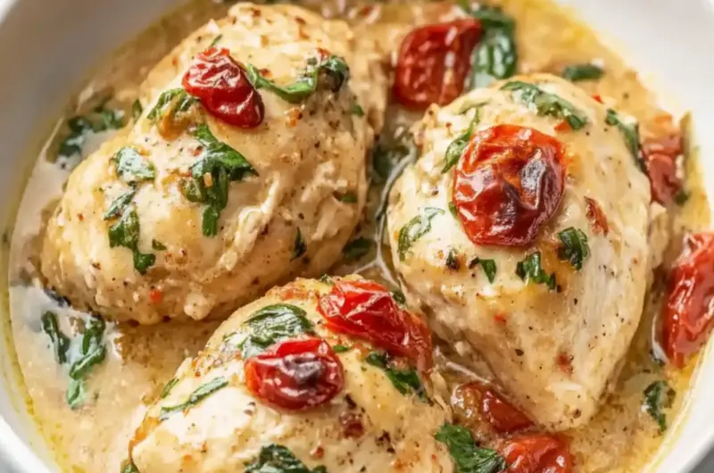Crockpot Tuscan Chicken