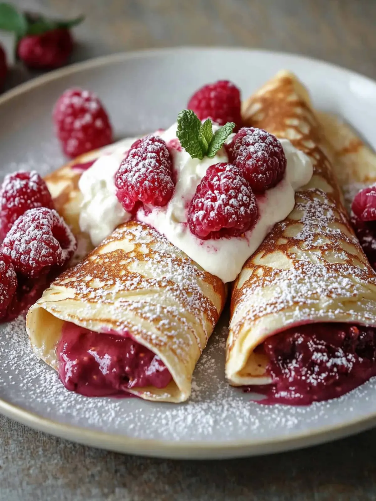 Savory Raspberry Vanilla Cream Crepes You Can't Resist 4 Raspberry Vanilla Cream Crepes