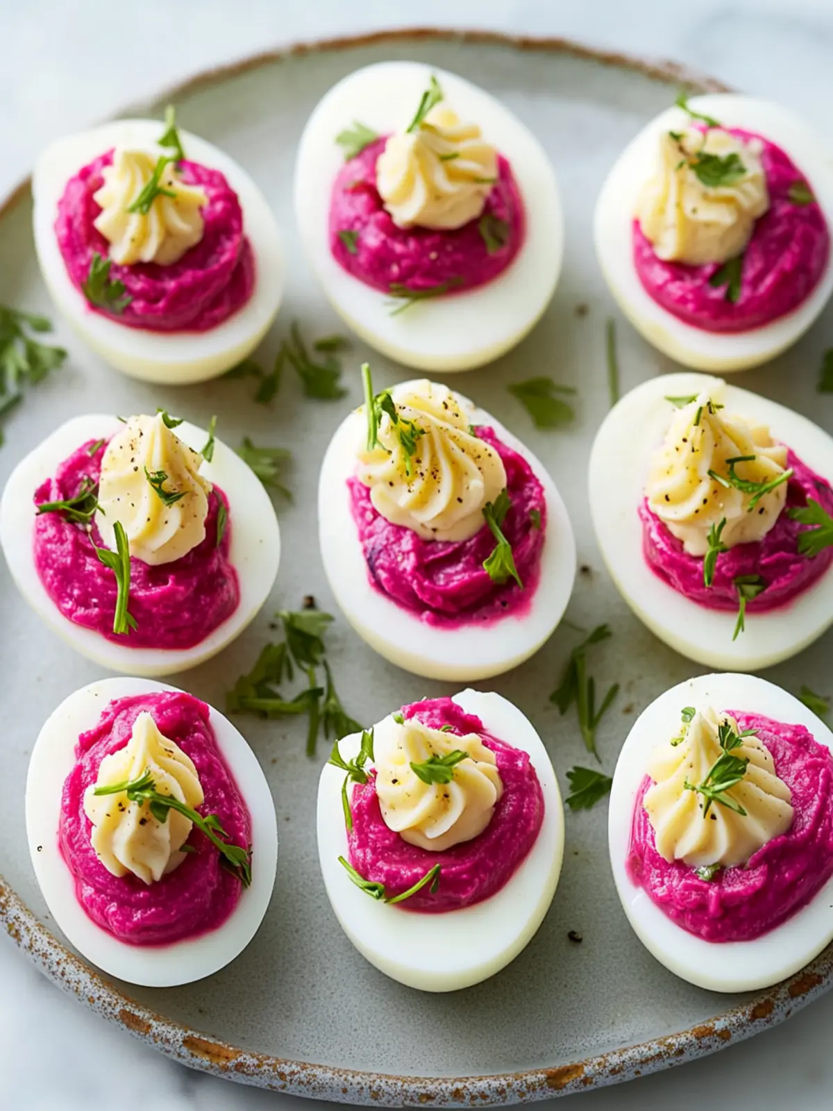 Beet-Pickled Deviled Eggs: A Tangy Twist for Your Next Snack 2 Beet-Pickled Deviled Eggs