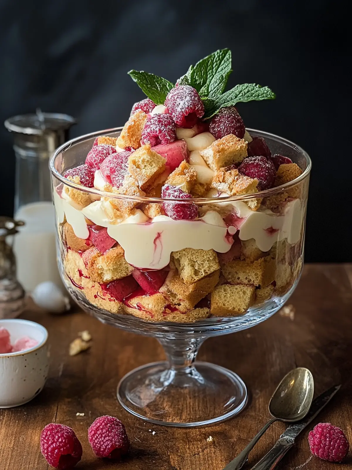 Rhubarb Custard Trifle: Effortless No-Bake Delight for Spring 3 Rhubarb Custard Trifle