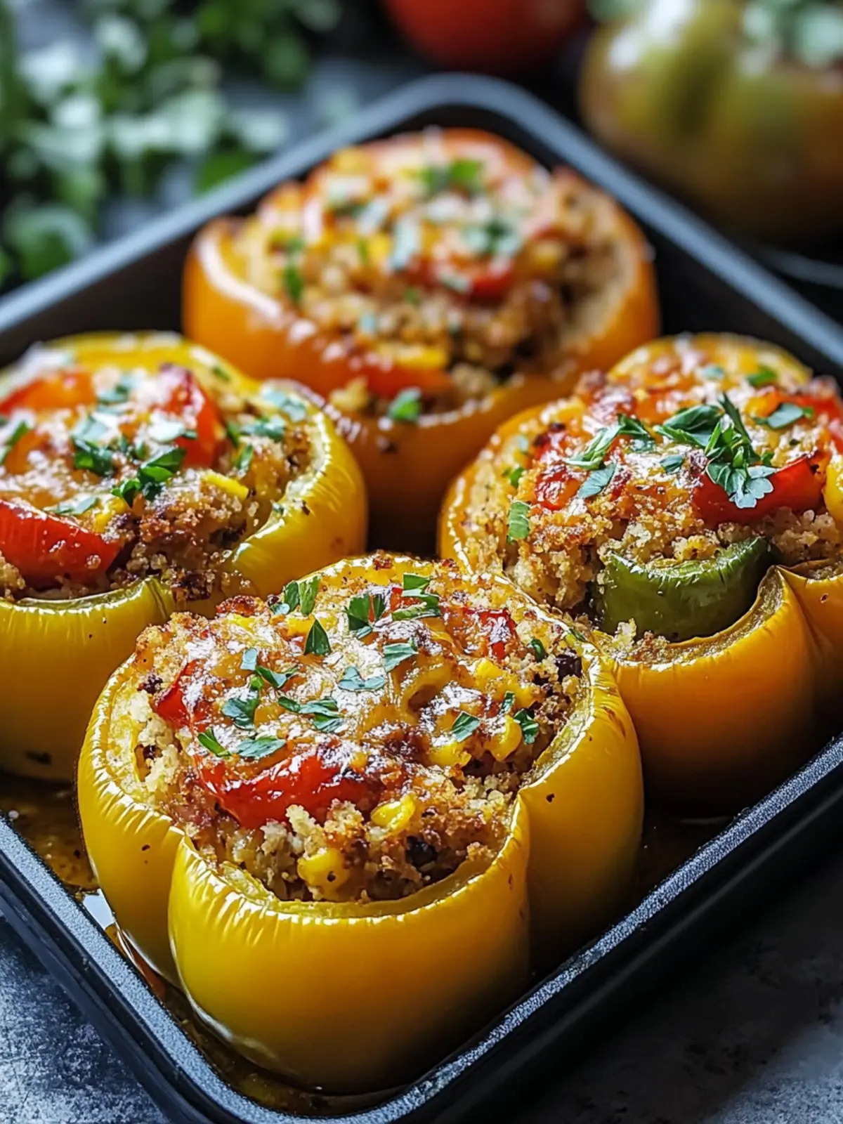 Cajun-Style Stuffed Bell Peppers Bursting with Flavor 4 Cajun-Style Stuffed Bell Peppers