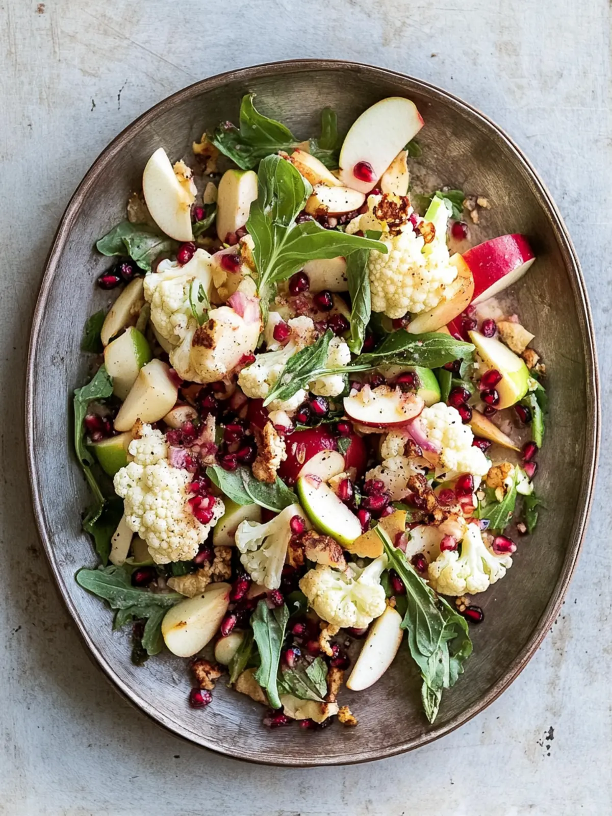 Zesty Cauliflower, Pomegranate and Apple Salad Surprise 4 Cauliflower, Pomegranate and Apple Salad
