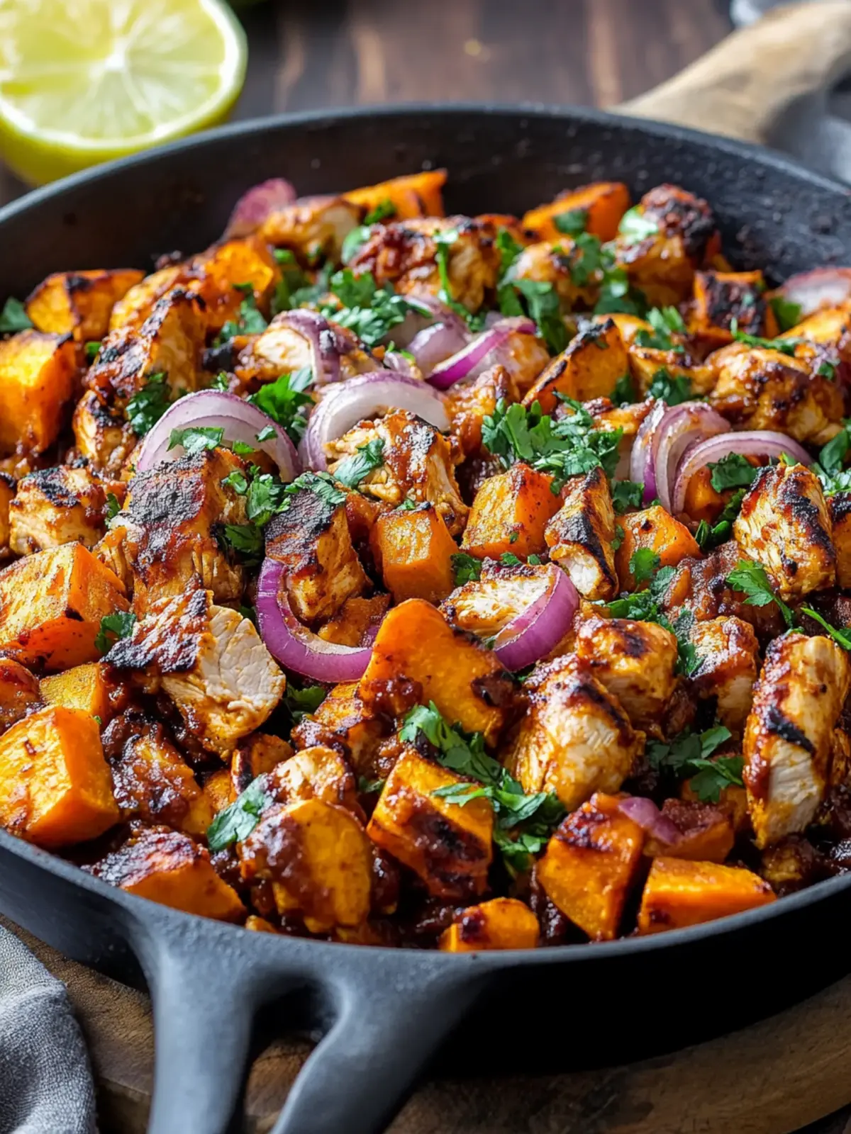 BBQ Chicken Sweet Potato Skillet: Easy Comfort in a Pan 2 BBQ Chicken Sweet Potato Skillet