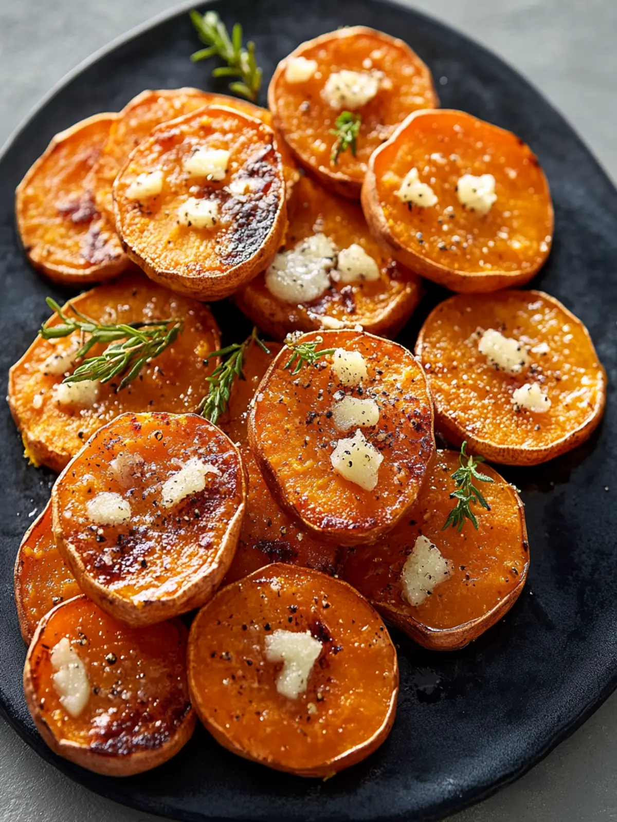 Savory Roasted Sweet Potato Rounds with Feta Bliss 3 Roasted Sweet Potato Rounds