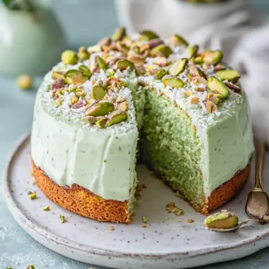 Coconut and Pistachio Pudding Cake That's Pure Comfort Bliss 10 Coconut and Pistachio Pudding Cake