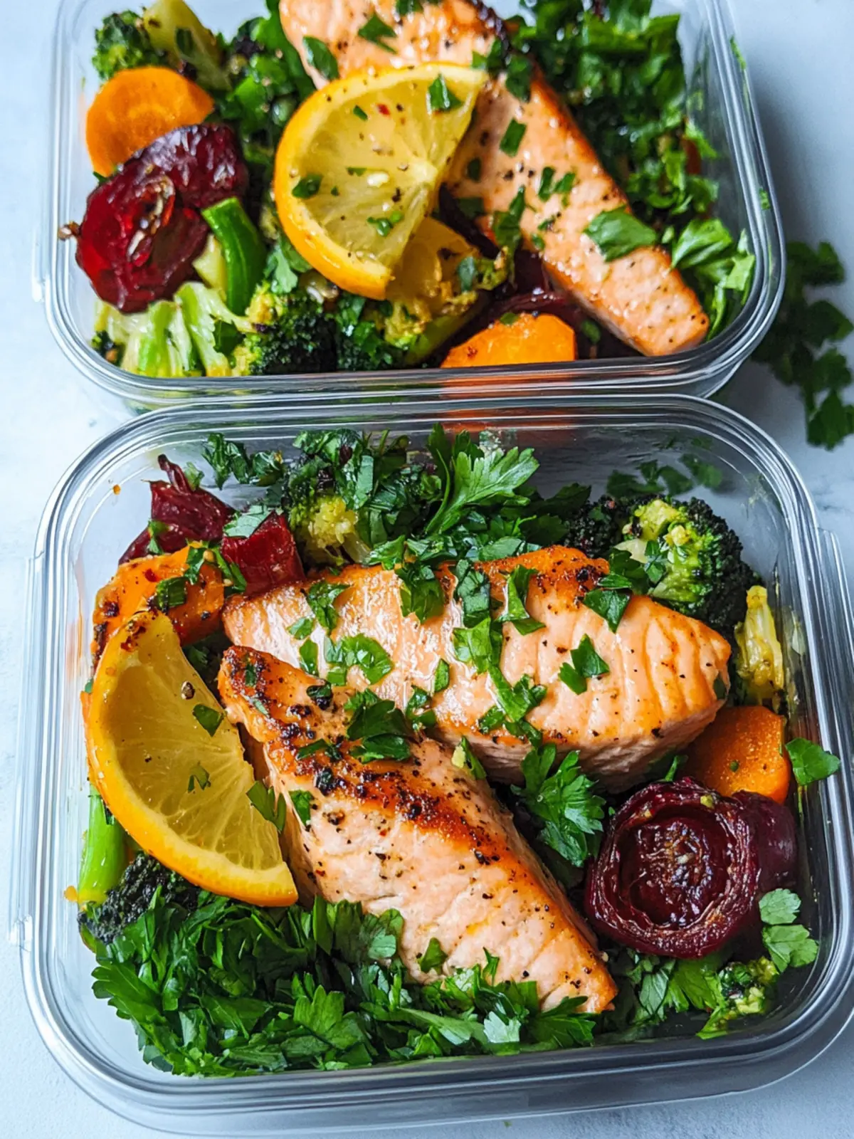 Savory Salmon Meal Prep with Veggies for Healthy Eating 5 Salmon Meal Prep With Veggies