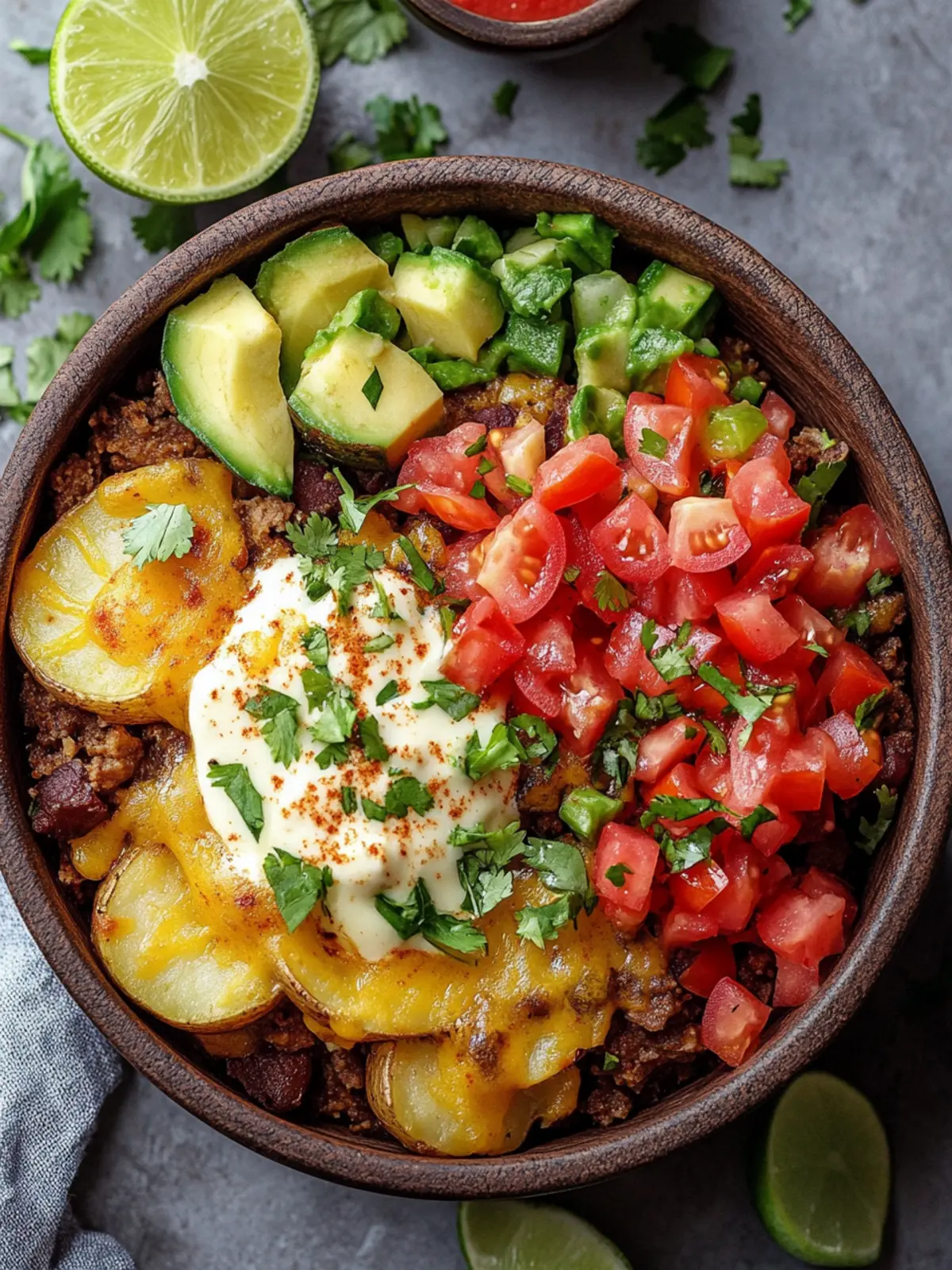 Loaded Fiesta Potato Bowls: Ultimate Tex-Mex Comfort Food Delights 2 Loaded Fiesta Potato Bowls