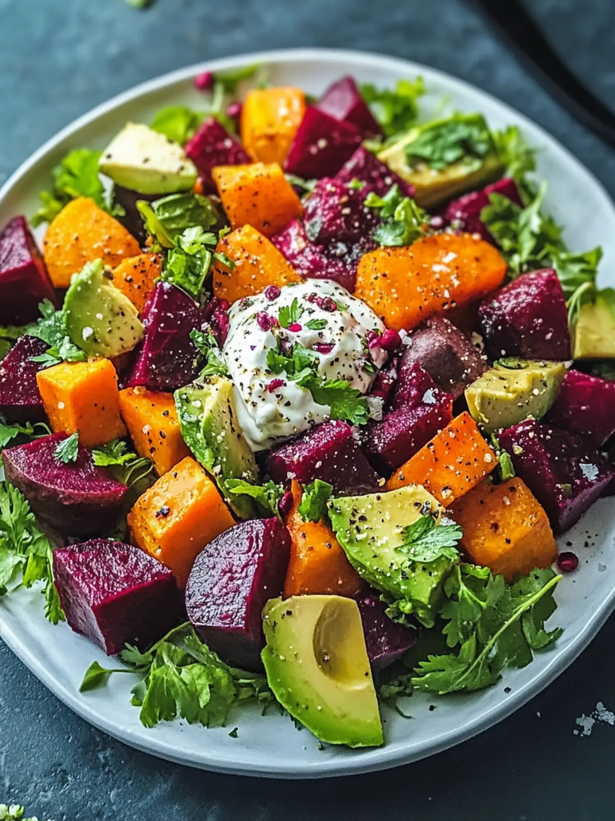 Roasted Beet, Sweet Potato & Avocado Salad for Vibrant Health 3 Roasted Beet, Sweet Potato & Avocado Salad