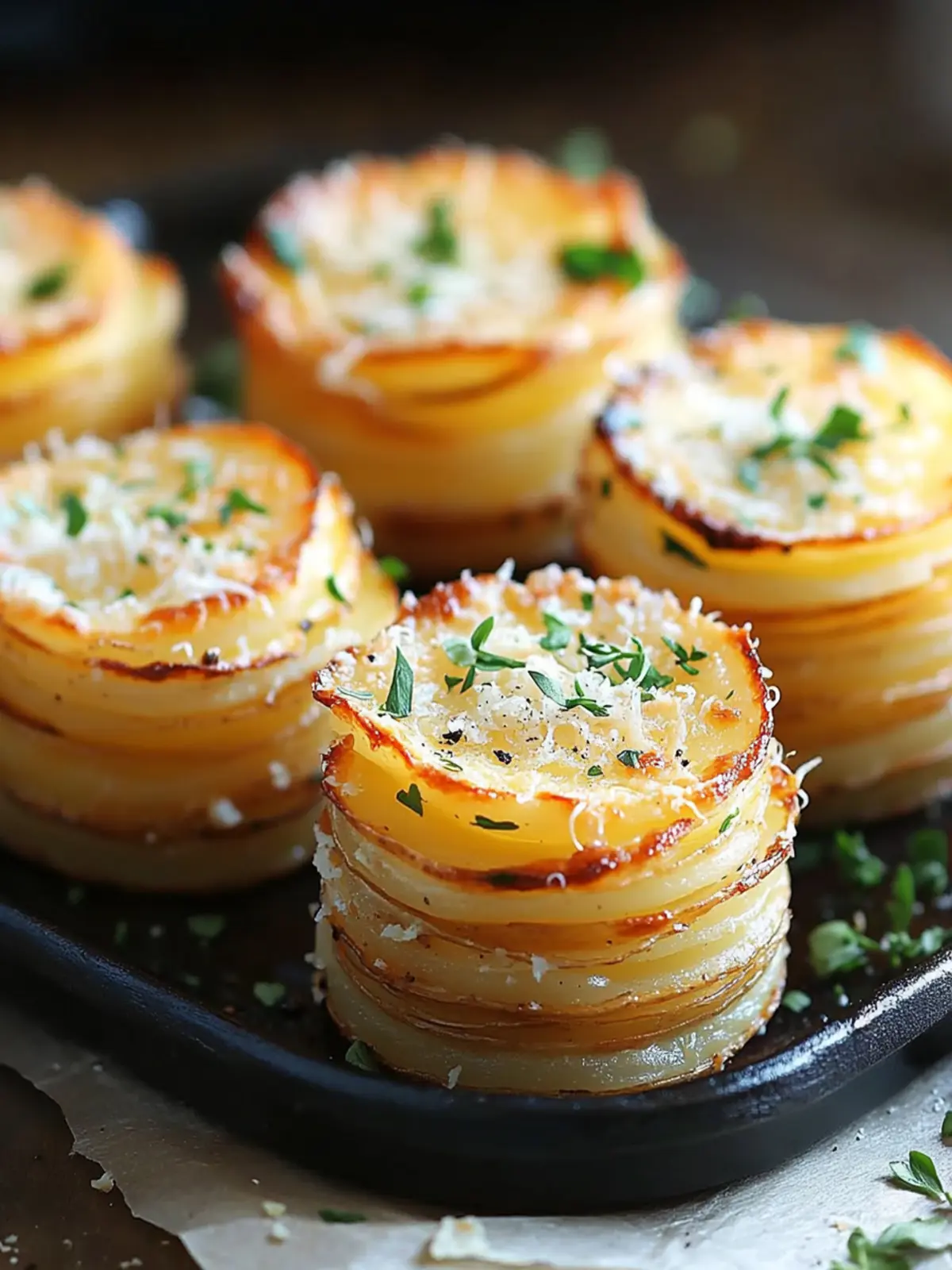 Irresistible Parmesan Potato Stacks for Cozy Nights In 3 Parmesan Potato Stacks