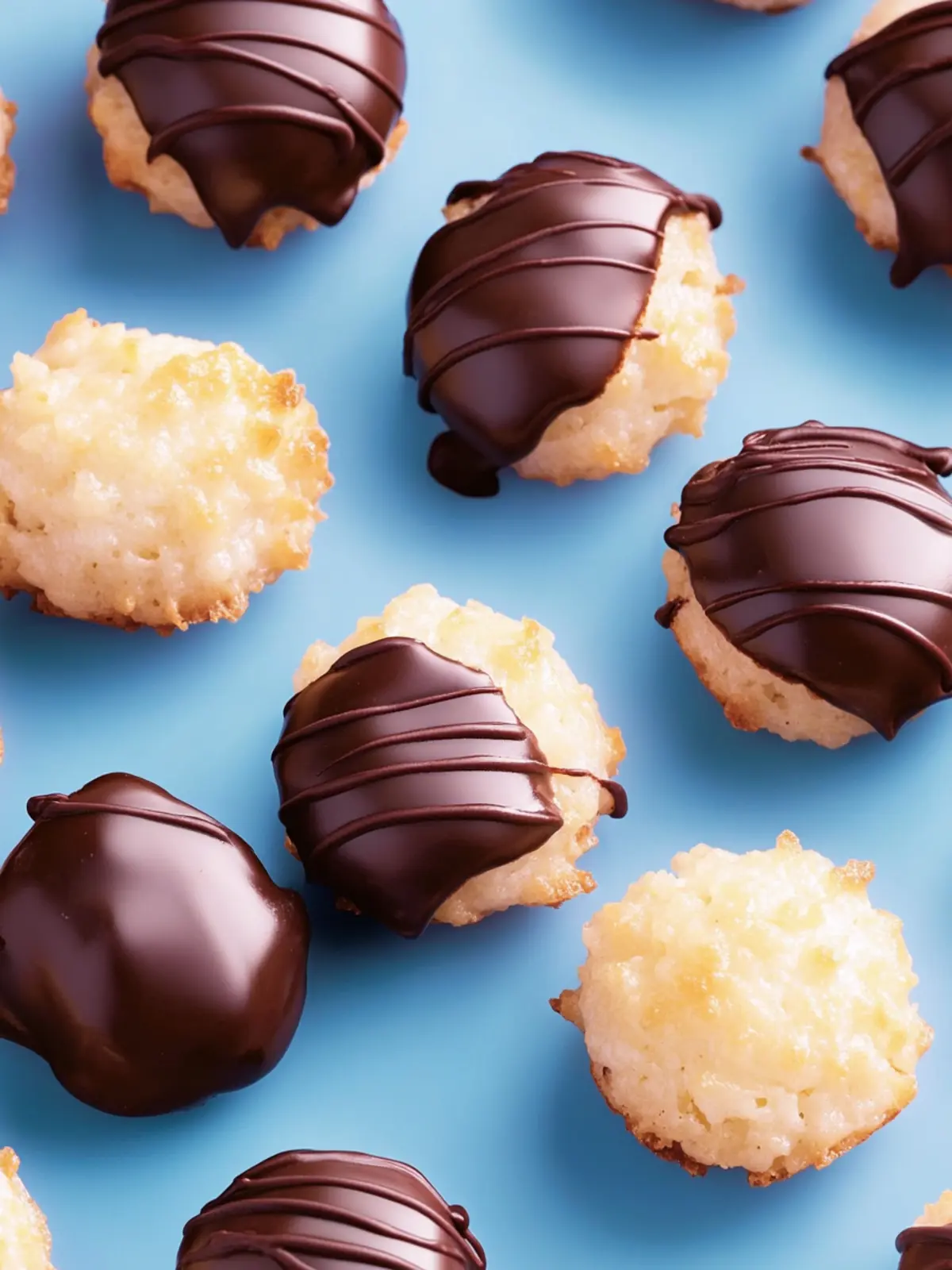 Chocolate-Dipped Macaroons with Zesty Orange Bliss 3 Chocolate-Dipped Macaroons