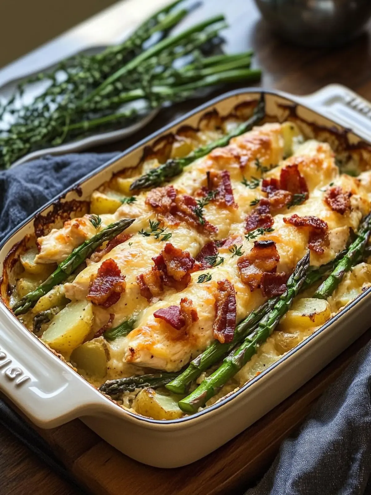 Irresistible Asparagus & Bacon Chicken Potato Casserole Delight 4 Asparagus & Bacon Chicken Potato Casserole