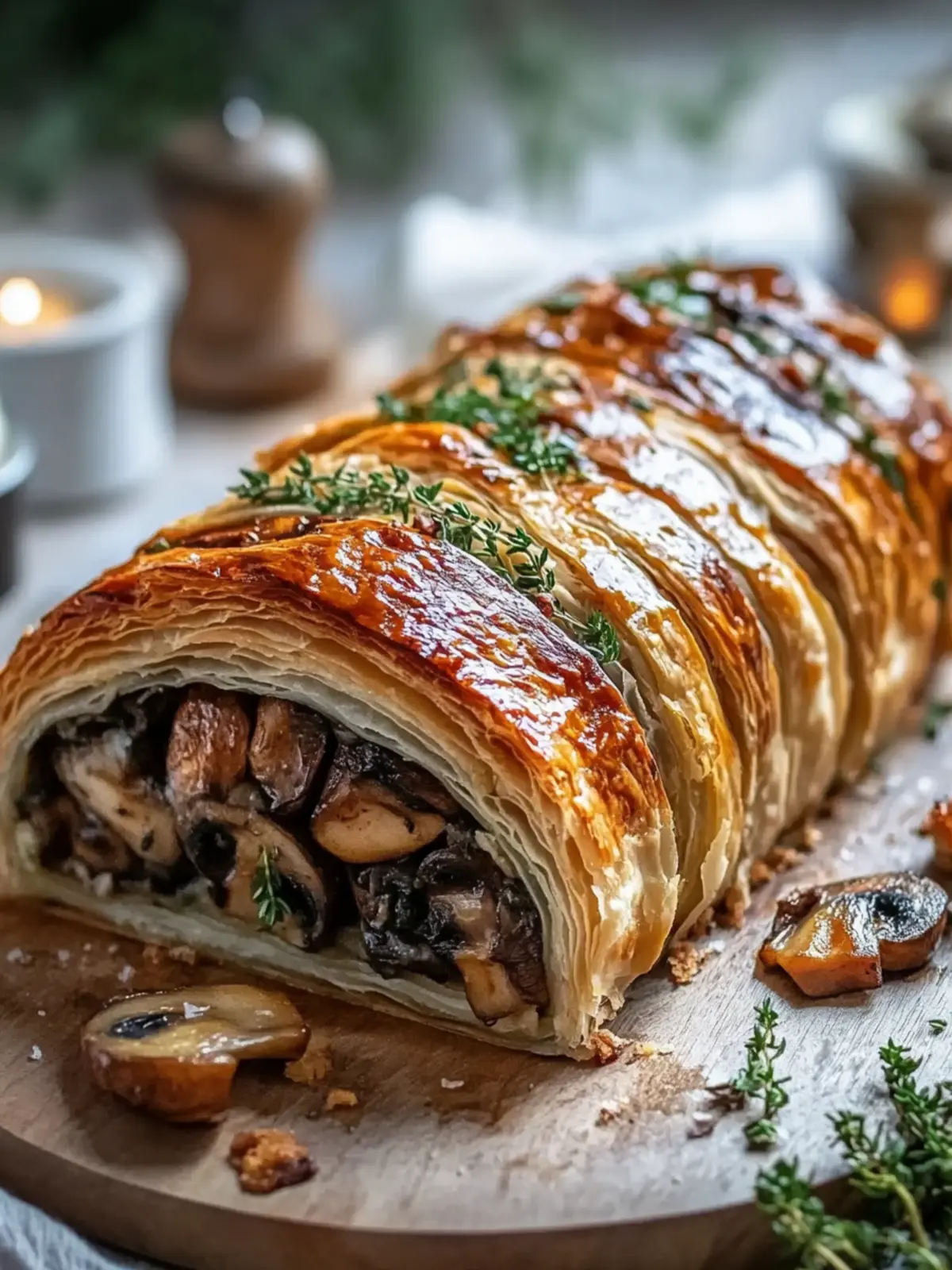 Mouthwatering Vegetarian Mushroom Wellington for Festive Gatherings 3 Vegetarian Mushroom Wellington
