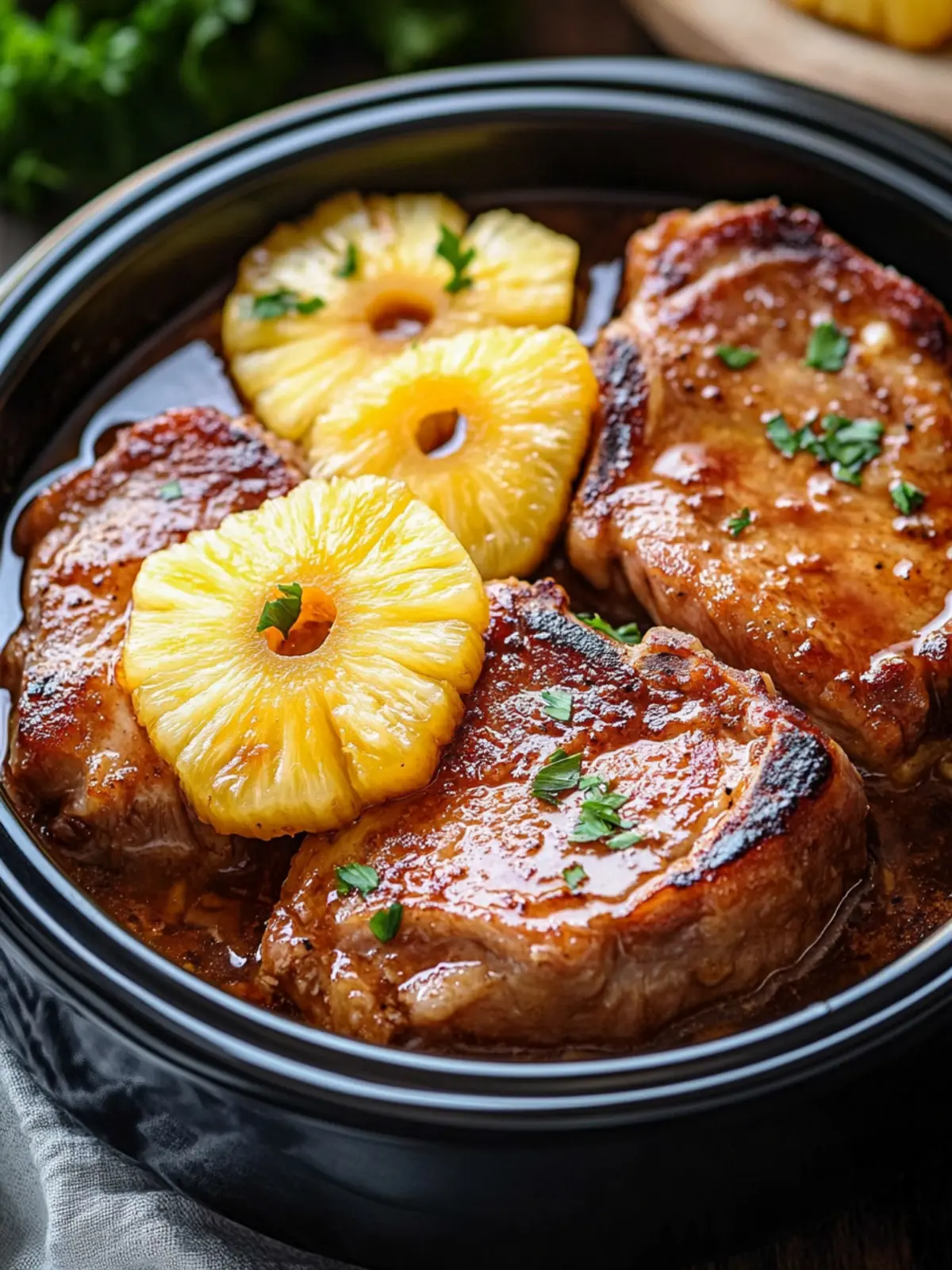 Savory Slow Cooker Pineapple Pork Chops for Effortless Dinner 2 Slow Cooker PineaChopspple Pork