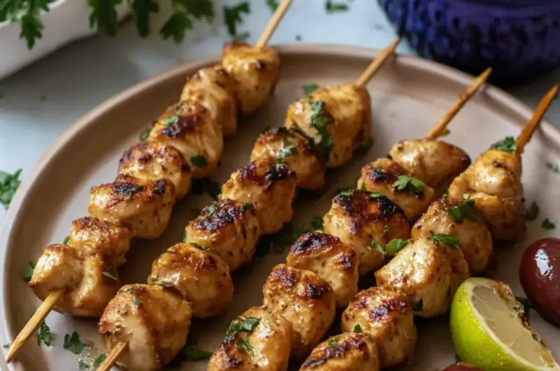 Juicy Baked Chicken Skewers