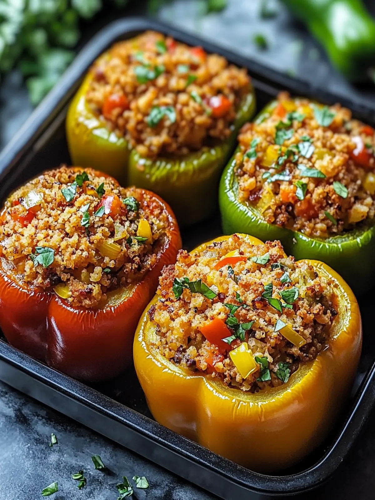 Cajun-Style Stuffed Bell Peppers Bursting with Flavor 5 Cajun-Style Stuffed Bell Peppers