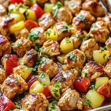 Delicious Hawaiian Chicken Sheet Pan Recipe for Easy Family Dinners 9 Hawaiian Chicken Sheet Pan