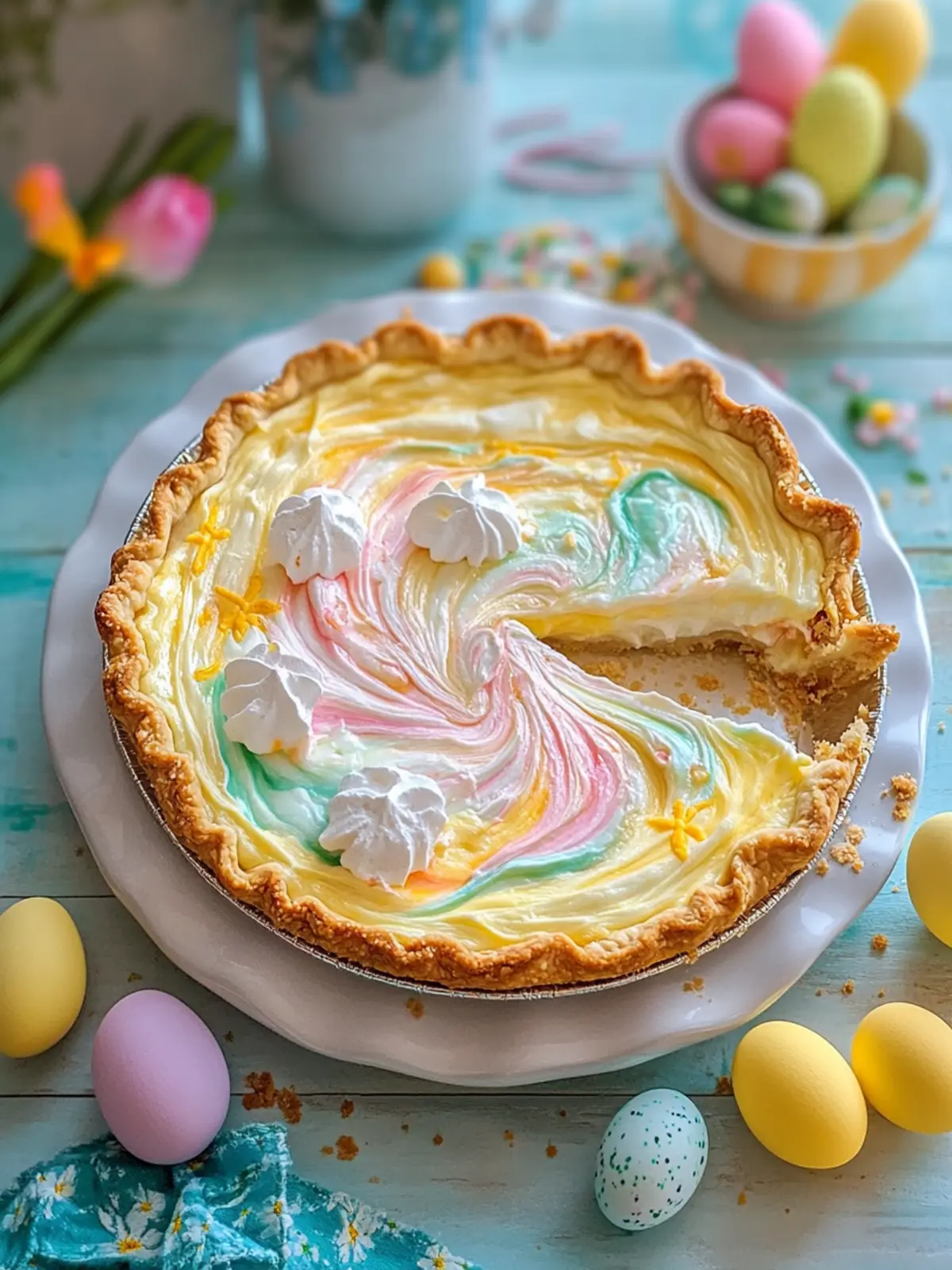 Easter Swirl Pie: A Festive No-Bake Dream for Everyone 4 Easter Swirl Pie