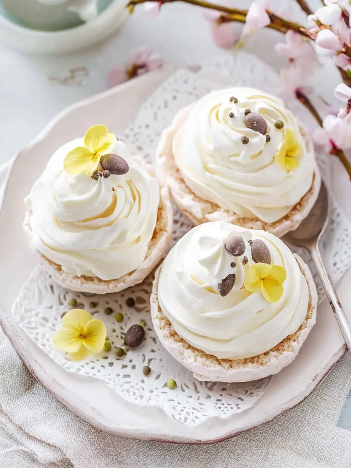 Delightful Mini Easter Pavlova Nests Your Taste Buds Will Love 3 Mini Easter Pavlova Nests