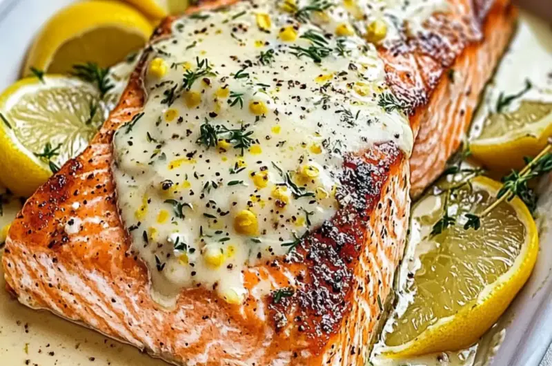 Baked Boursin Salmon