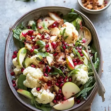 Zesty Cauliflower, Pomegranate and Apple Salad Surprise 10 Cauliflower, Pomegranate and Apple Salad