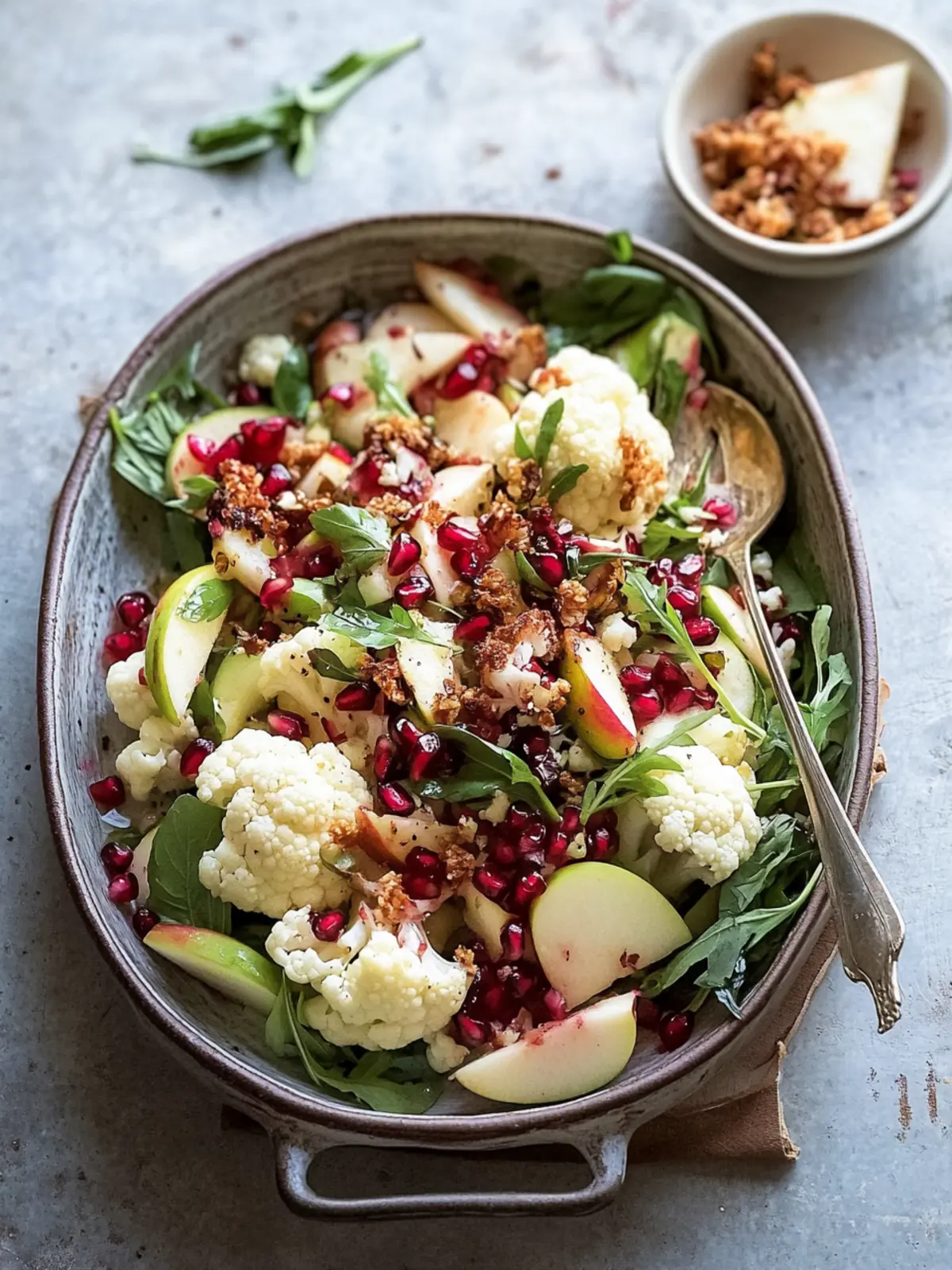 Zesty Cauliflower, Pomegranate and Apple Salad Surprise 5 Cauliflower, Pomegranate and Apple Salad