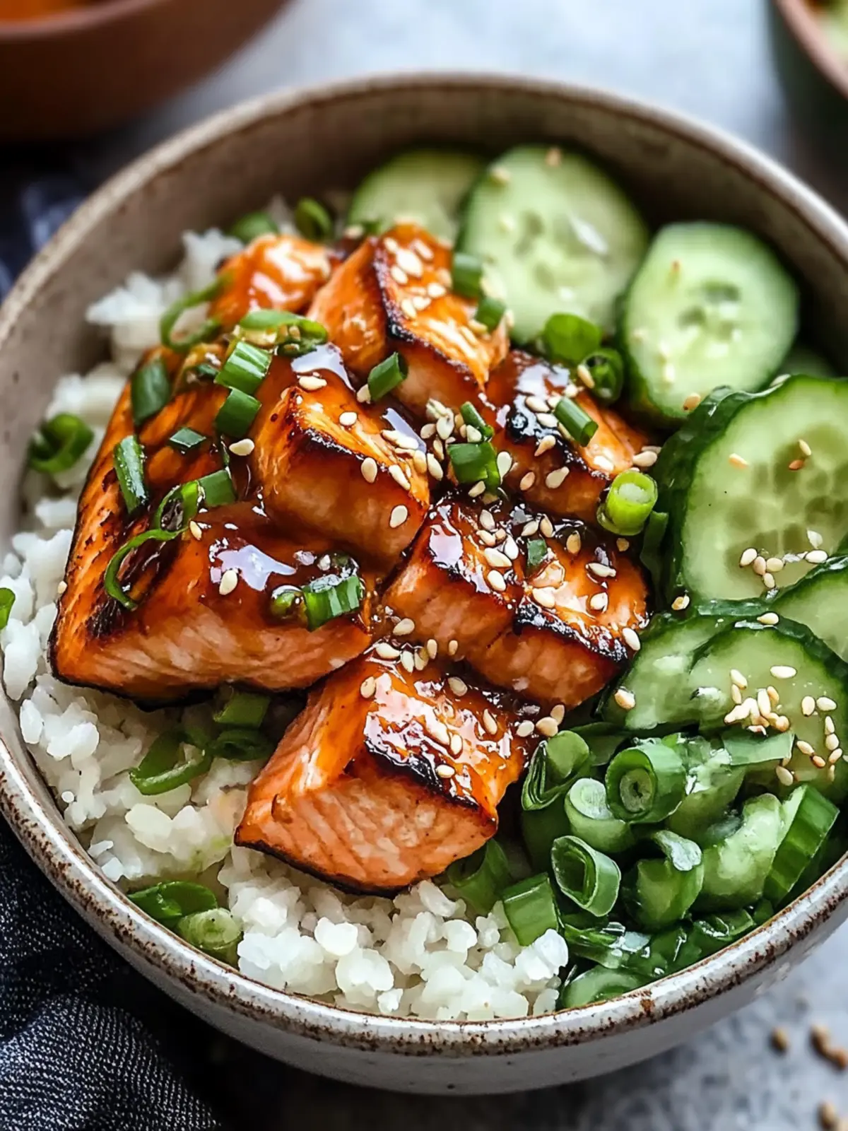 Savory Honey Glazed Salmon Bowl Ready in 30 Minutes 3 Honey Glazed Salmon Bowl