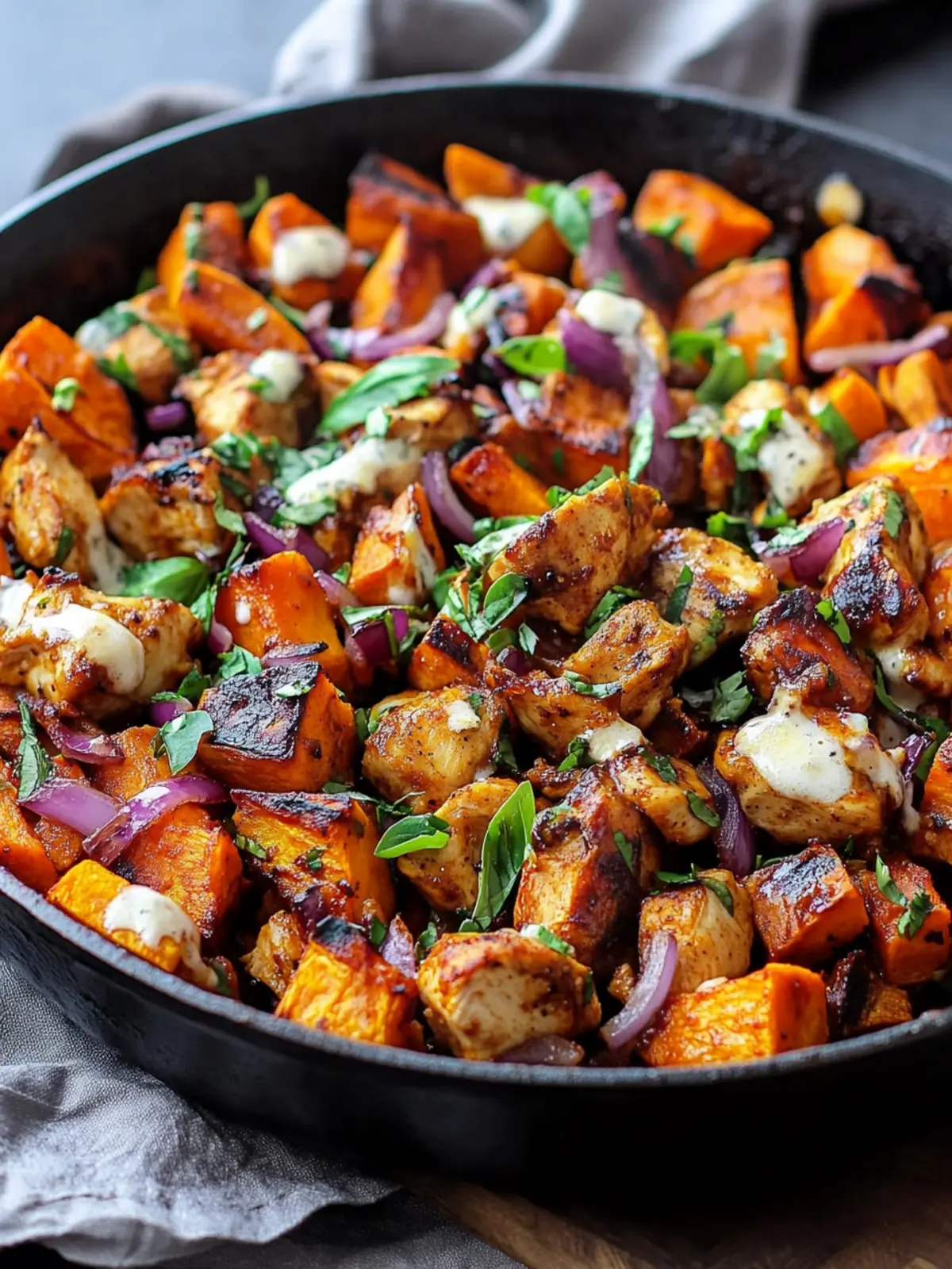 BBQ Chicken Sweet Potato Skillet: Easy Comfort in a Pan 3 BBQ Chicken Sweet Potato Skillet