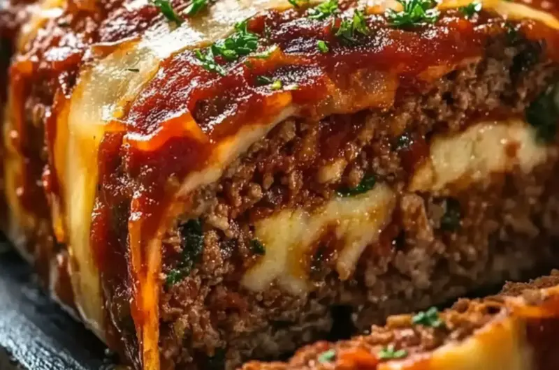 Stuffed Italian Meatloaf