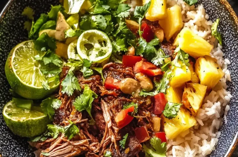 Chipotle Pineapple Pot Roast Bowl