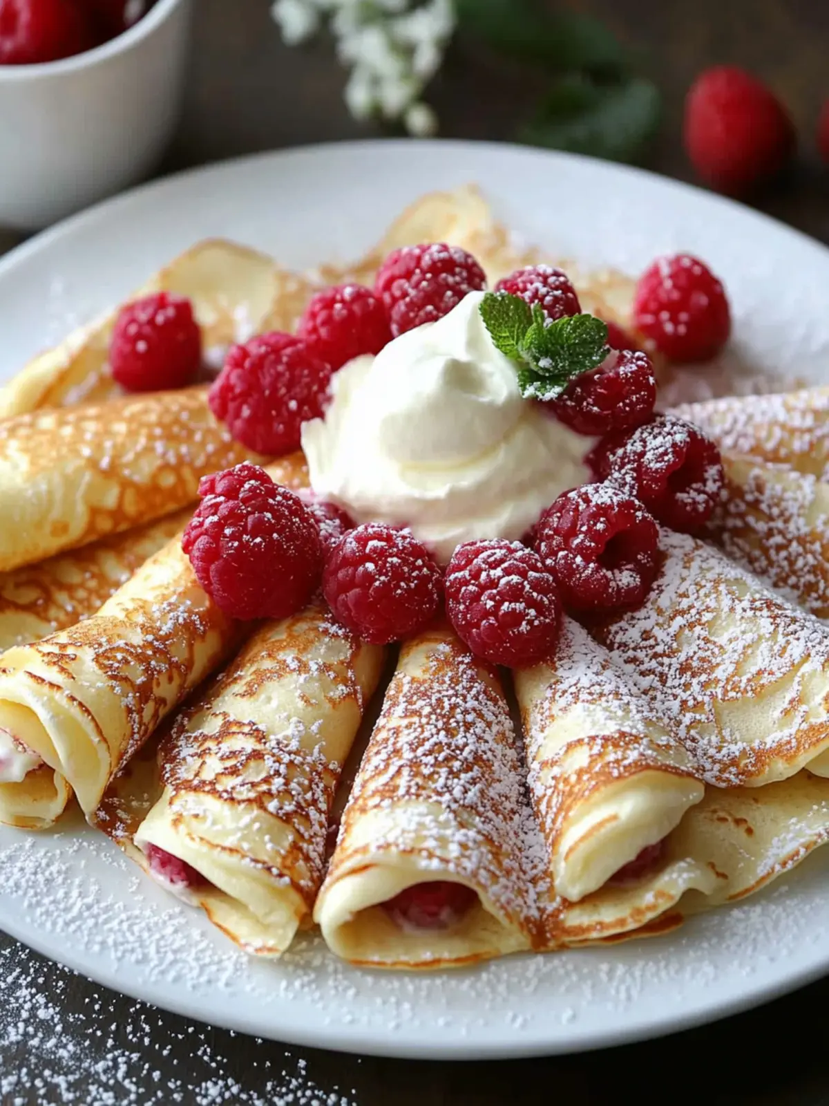 Savory Raspberry Vanilla Cream Crepes You Can't Resist 2 Raspberry Vanilla Cream Crepes