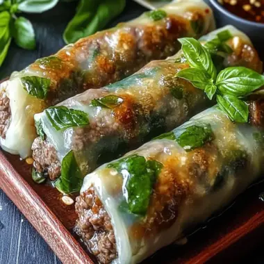 Thai Basil Beef Rolls: Easy, Healthy Snack Your Guests Will Love 10 Thai Basil Beef Rolls