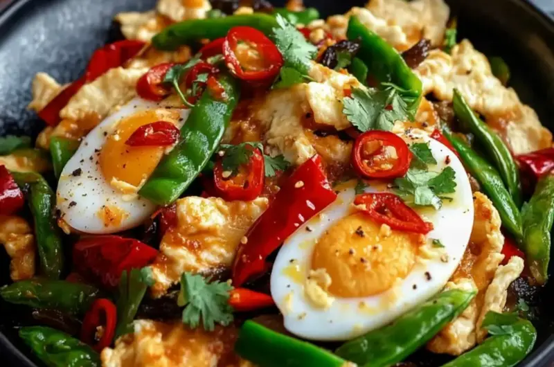 Egg and Pickled Chili Stir-fry