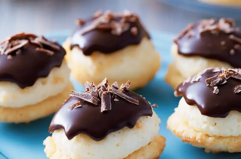 Chocolate-Dipped Macaroons